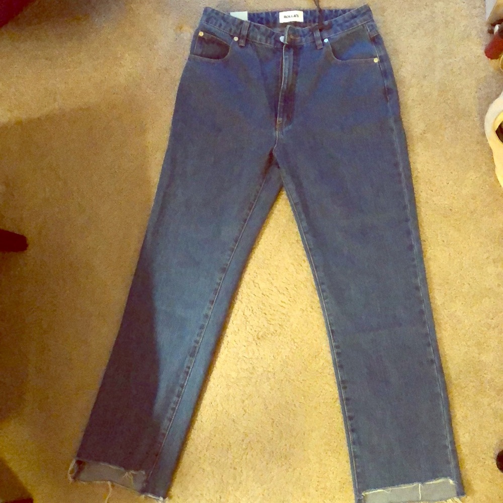 Rollas Vintage high rise crop jeans